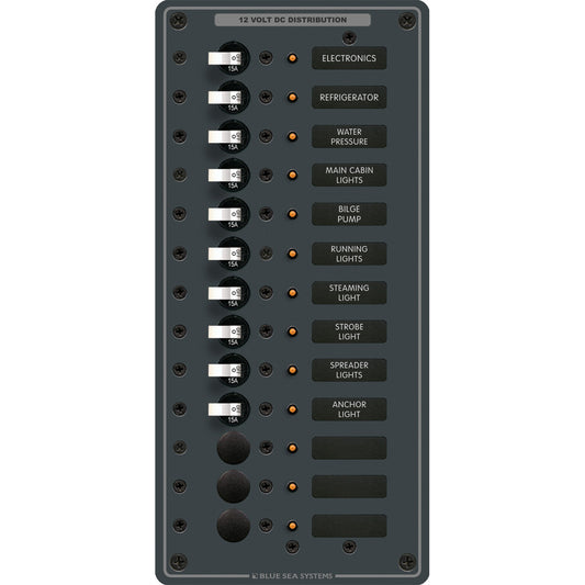 Blue Sea 8376 Panel DC 13 Position Vertical [8376] - First Stop Marine