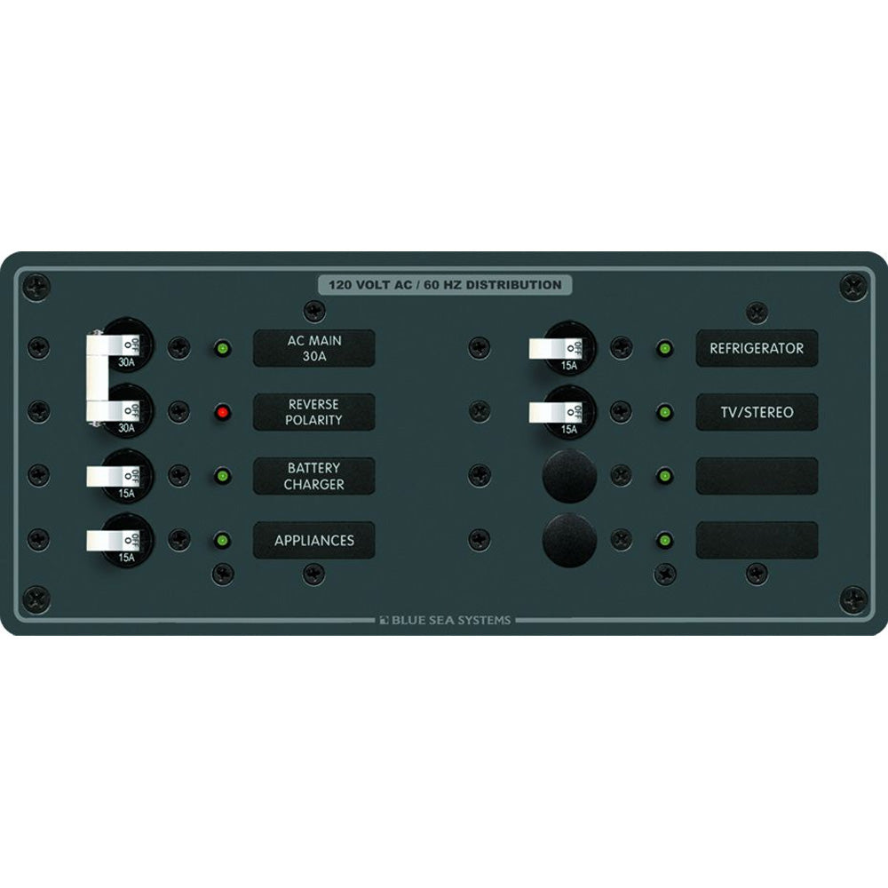 Blue Sea 8412 AC Main + 6 Positions - White [8412] - First Stop Marine
