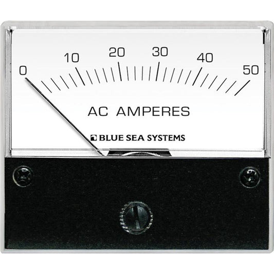 Blue Sea 9630 AC Analog Ammeter  0-50 Amperes AC [9630] - First Stop Marine