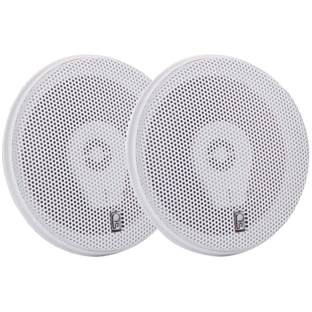 Poly-Planar MA-8506 6" 200 Watt Titanium Series Speakers - White [MA8506W] - First Stop Marine