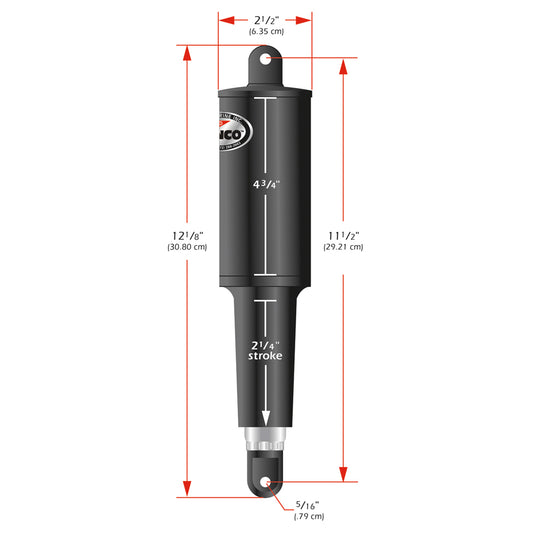 Lenco 101 Standard Actuator - 12V - 2-1/4" Stroke [15054-001] - First Stop Marine