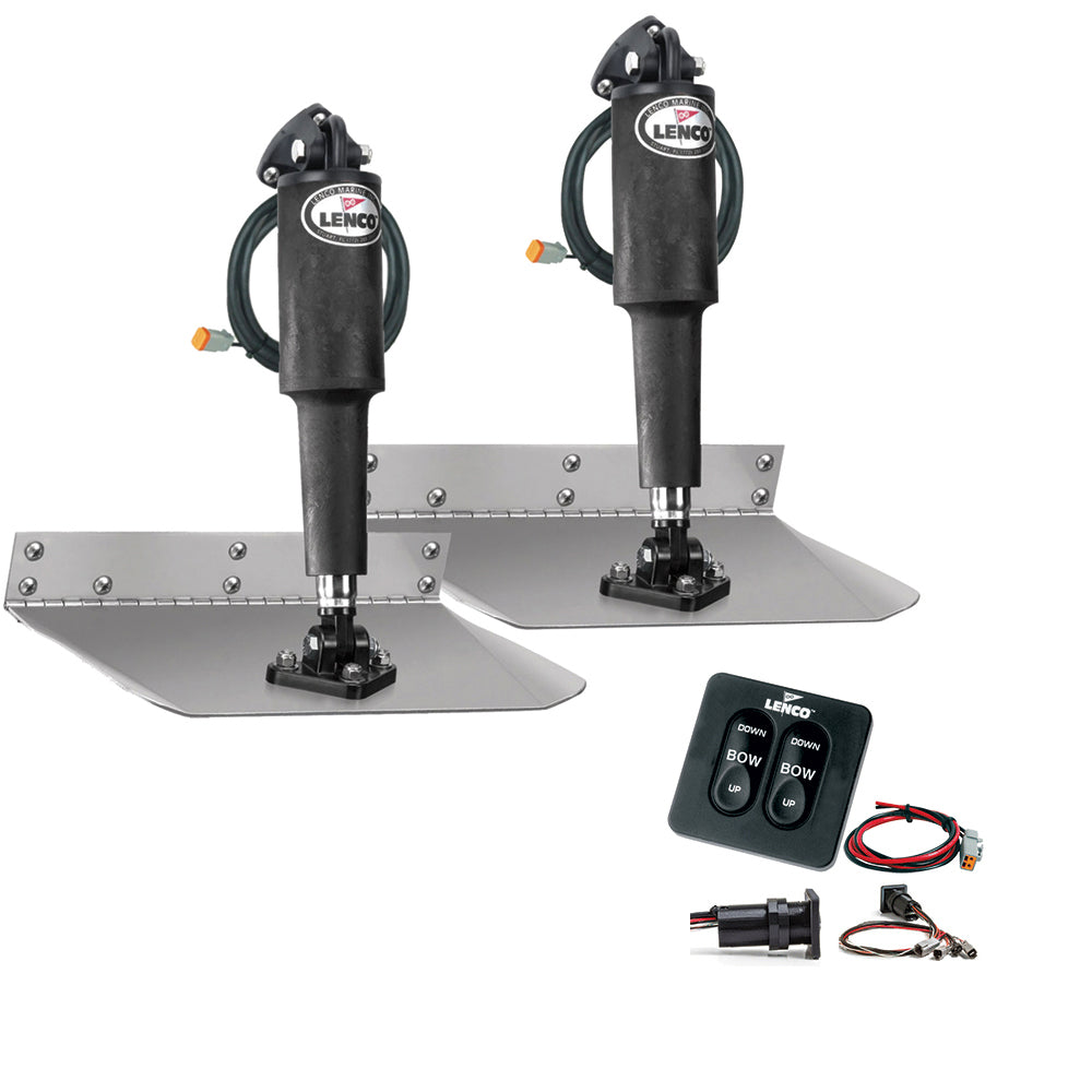 Lenco 9" x 9" Standard Trim Tab Kit w/Standard Tactile Switch Kit 12V [TT9X9] - First Stop Marine