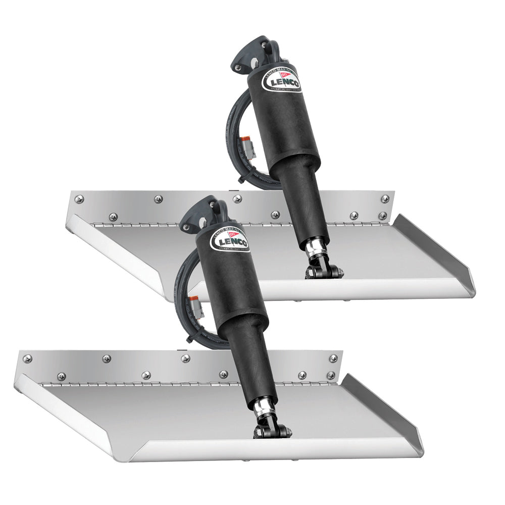 Lenco 12" x 9" Edgemount Trim Tab Kit w/LED Indicator Switch Kit 12V [TT12X9EI] - First Stop Marine