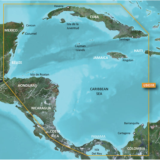 Garmin BlueChart g3 Vision HD - VUS031R - Southwest Caribbean - microSD/SD [010-C0732-00] - First Stop Marine