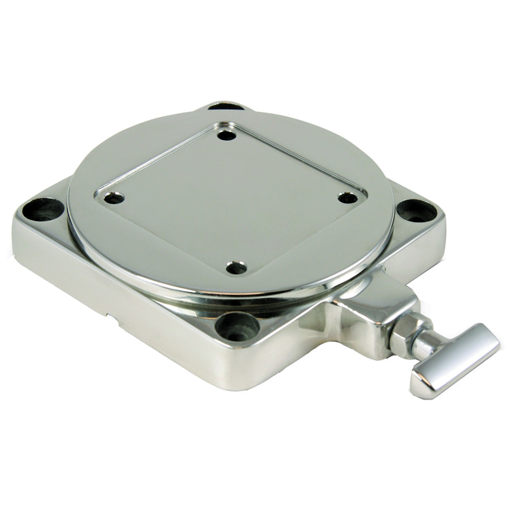 Cannon Stainless Steel Low Profile Swivel Base [1903002] - First Stop Marine