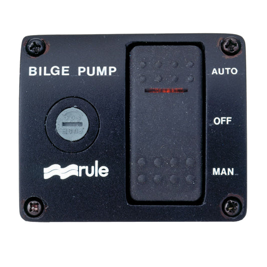 Rule Deluxe 3-Way Lighted Rocker Panel Switch [43] - First Stop Marine