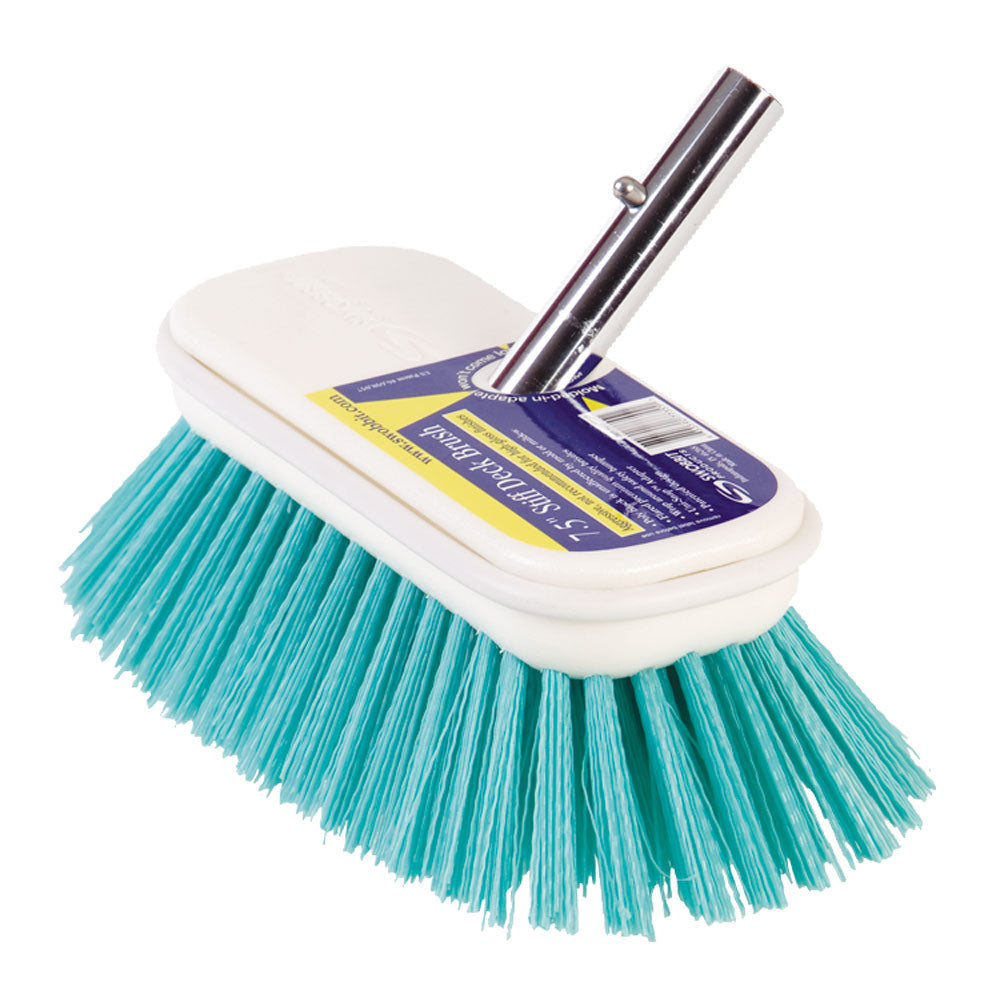 Swobbit 7.5" Stiff Cleaning Brush - Green [SW77355] - First Stop Marine