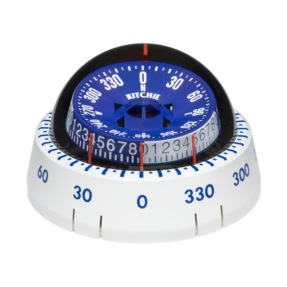 Ritchie XP-98W X-Port Tactician Compass - Surface Mount - White [XP-98W] - First Stop Marine