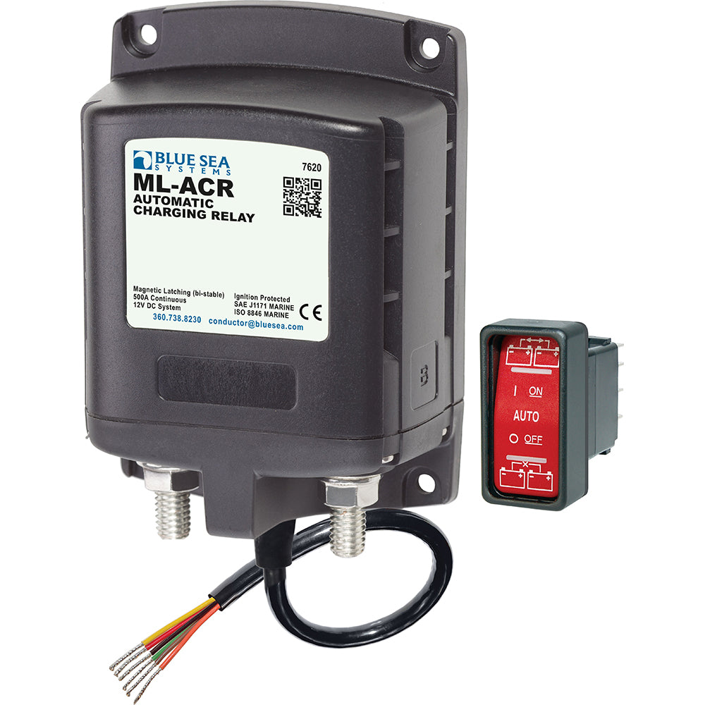 Blue Sea 7620 ML-Series Automatic Charging Relay (Magnetic Latch) 12VDC [7620] - First Stop Marine