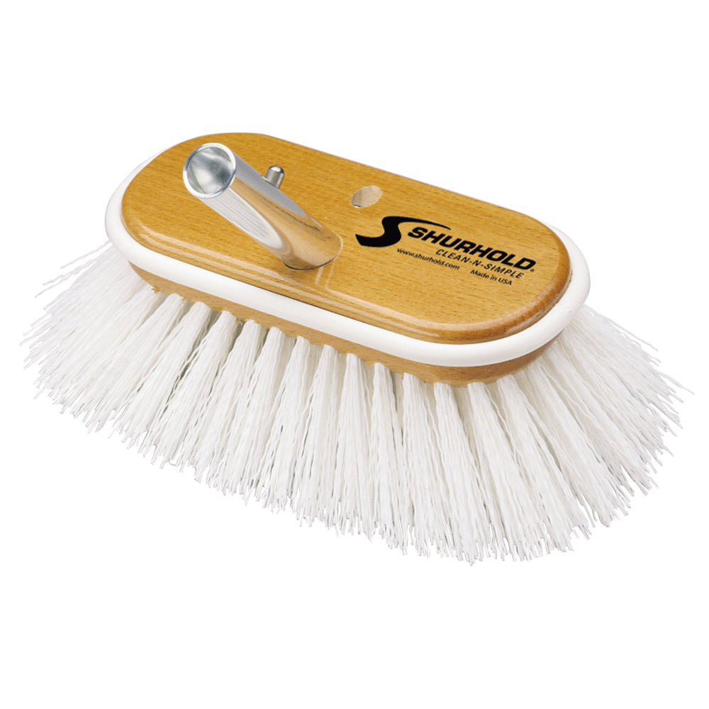 Shurhold 6" Polypropylene Stiff Bristle Deck Brush [950] - First Stop Marine