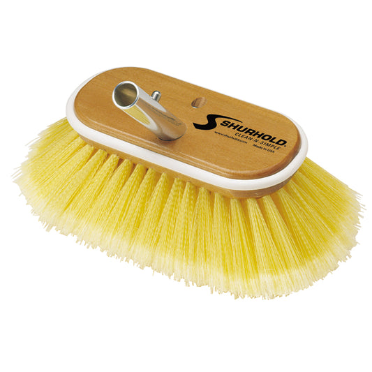 Shurhold 6" Polystyrene Soft Bristles Deck Brush [960] - First Stop Marine