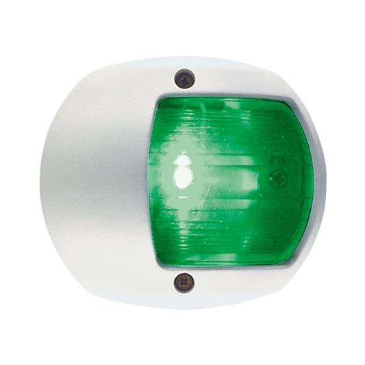 Perko LED Side Light - Green - 12V - White Plastic Housing [0170WSDDP3] - First Stop Marine