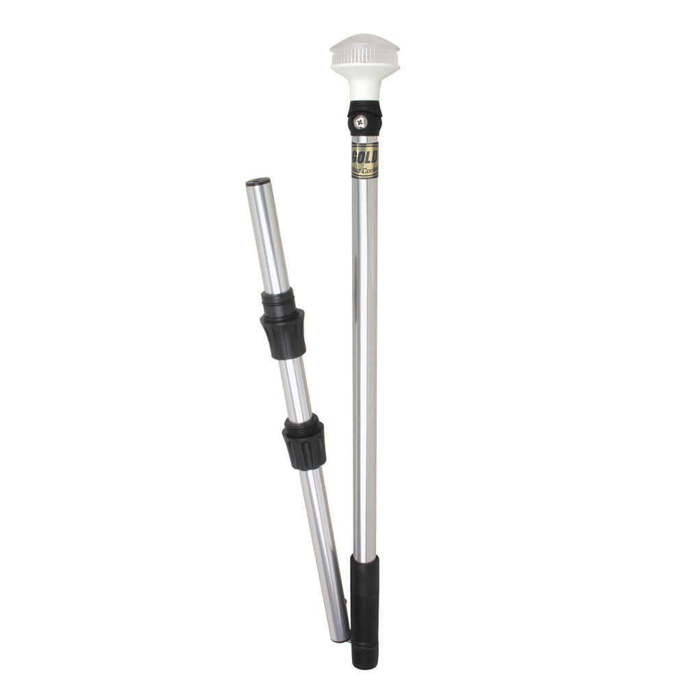 Perko Omega Series LED Universal Pole Light w/Fold In Half Pole [1348DP8CHR] - First Stop Marine