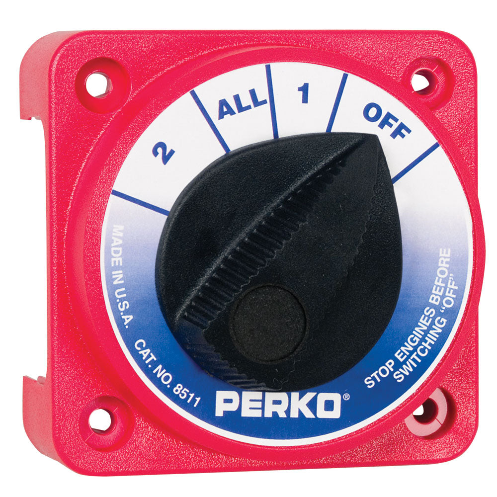 Perko Compact Medium Duty Battery Selector Switch w/o Key Lock [8511DP] - First Stop Marine