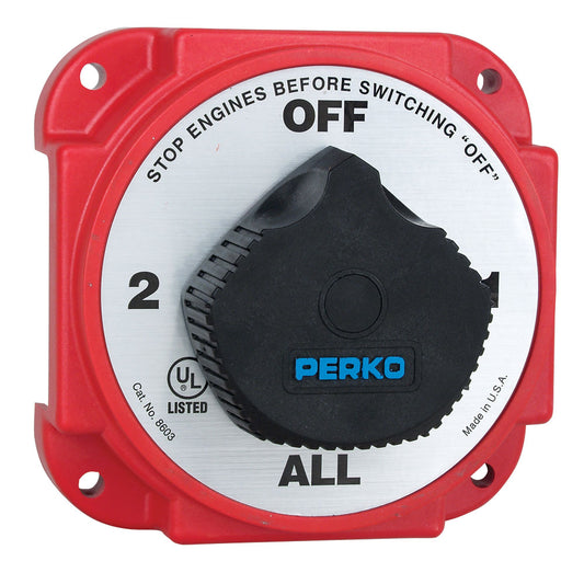 Perko Heavy Duty Battery Selector Switch w/Alternator Field Disconnect [8603DP] - First Stop Marine