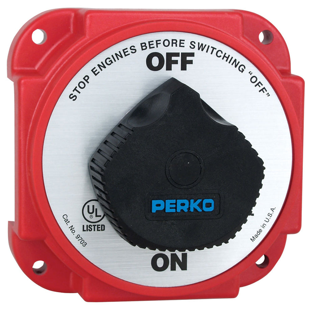 Perko 9703DP Heavy Duty Battery Disconnect Switch w/ Alternator Field Disconnect [9703DP] - First Stop Marine