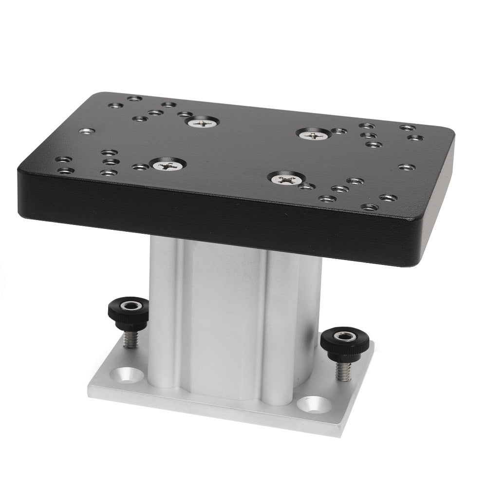 Cannon Aluminum Fixed Base Downrigger Pedestal - 4" [1904030] - First Stop Marine