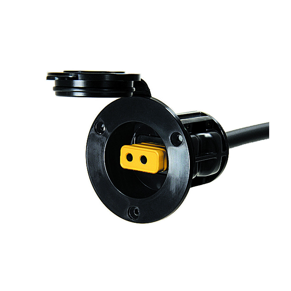 Cannon Flush Mount Power Port - Black [1903012] - First Stop Marine