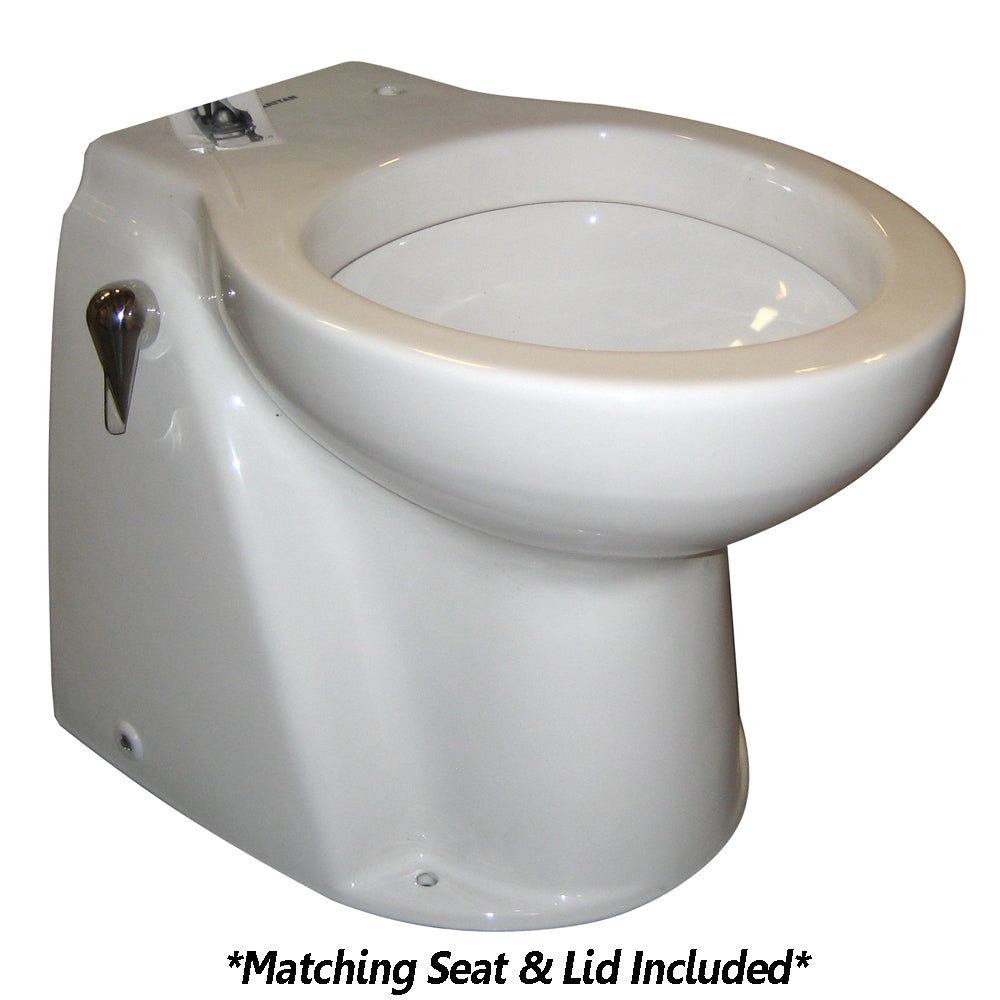 Raritan Atlantes Freedom w/Vortex-Vac - Household Style - White - Freshwater Solenoid - Smart Toilet Control - 12v [AVHWF01203] - First Stop Marine