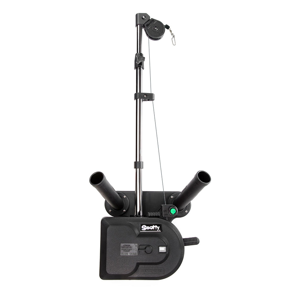 Scotty 1116 Propack 60" Telescoping Electric Downrigger w/ Dual Rod Holders and Swivel Base [1116] - First Stop Marine