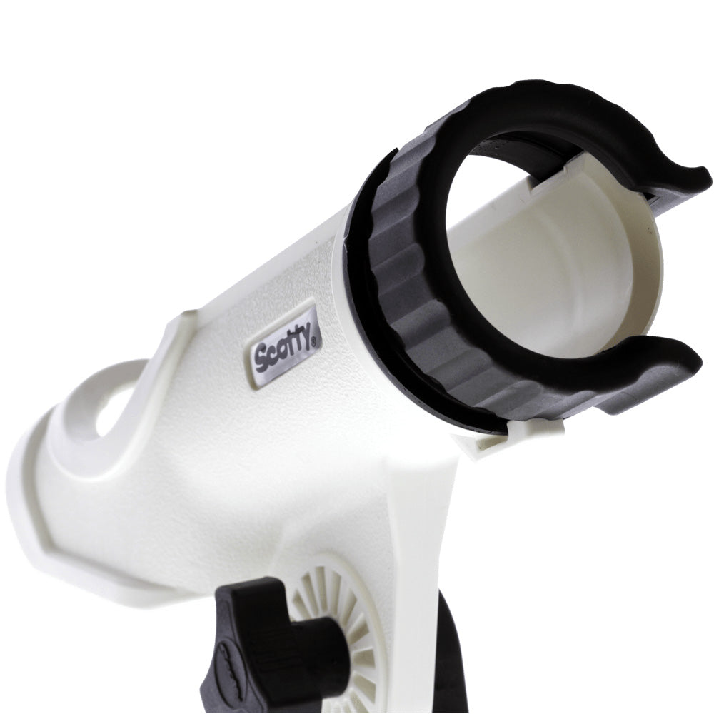 Scotty Powerlock Rod Holder White w/241 Side/Deck Mount [230-WH] - First Stop Marine