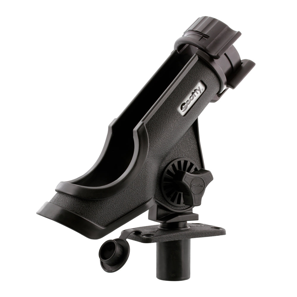 Scotty Powerlock Rod Holder Black w/244 Flush Deck Mount [231-BK] - First Stop Marine