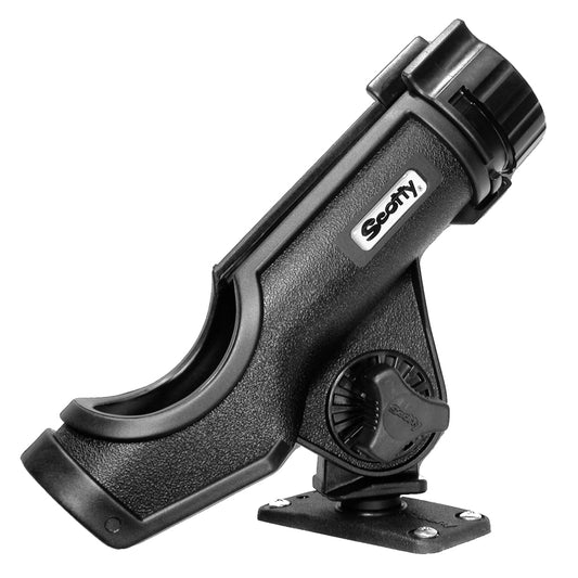 Scotty Powerlock Rod Holder Black w/244 Flush Deck Mount [231-BK] - First Stop Marine