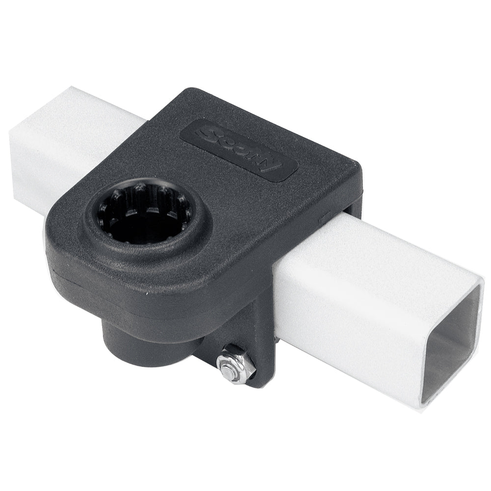 Scotty 1 1/4" Square Rail Mount [243-BK] - First Stop Marine