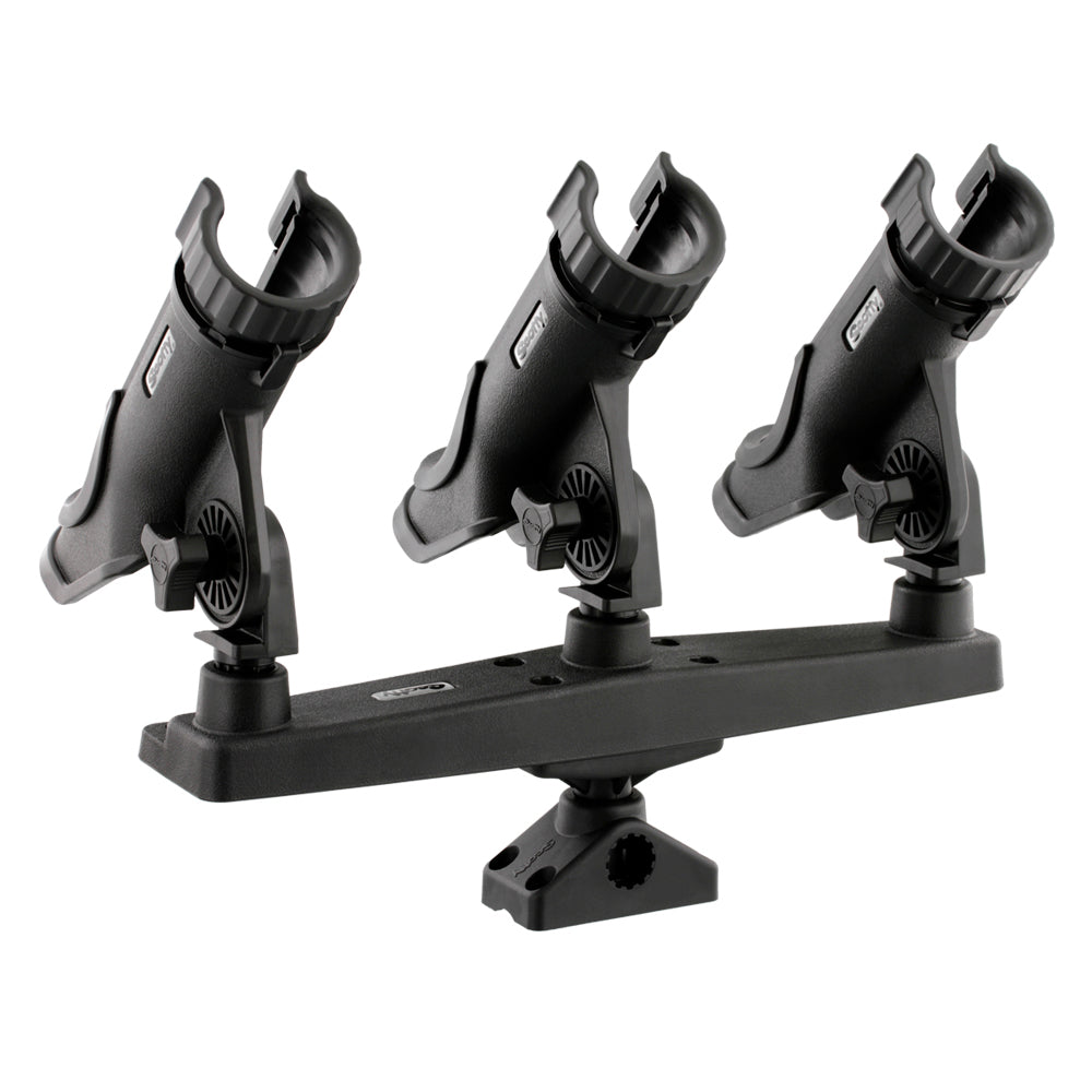 Scotty Triple Rod Holder w/3 230 Power Lock Rod Holders [256] - First Stop Marine