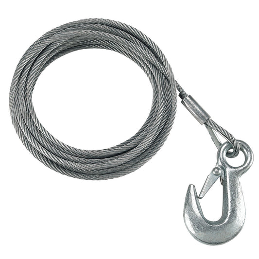 Fulton 3/16" x 25' Galvanized Winch Cable - 4,200 lbs. Breaking Strength [WC325 0100] - First Stop Marine