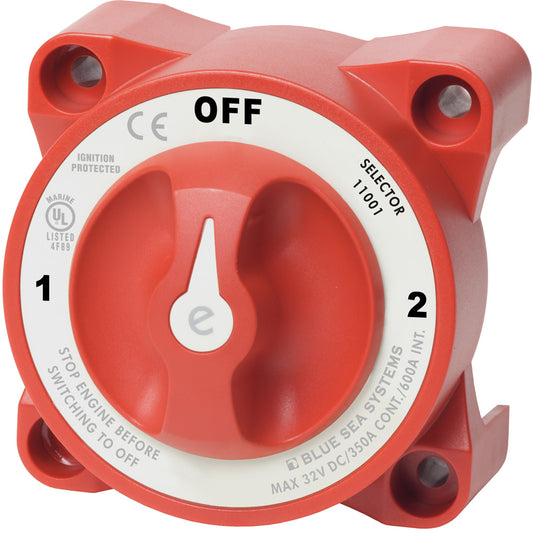 Blue Sea 11001 e-Series Battery Switch w/Alternator Field Disconnect - 3-Position [11001] - First Stop Marine