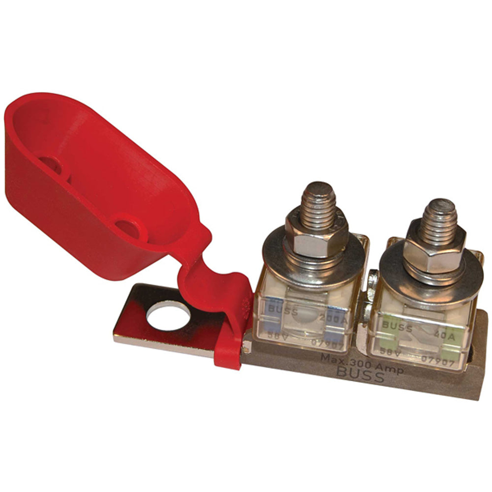 Blue Sea 2151 Terminal Fuse Block - 3/8" Mounting Hole - 2 Terminal Studs [2151] - First Stop Marine