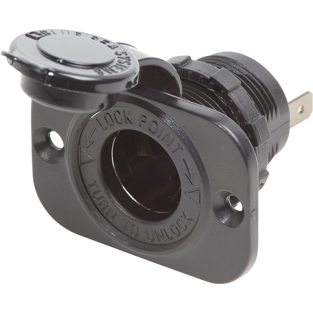 Blue Sea 12 Volt Dash Socket - Black [1011] - First Stop Marine