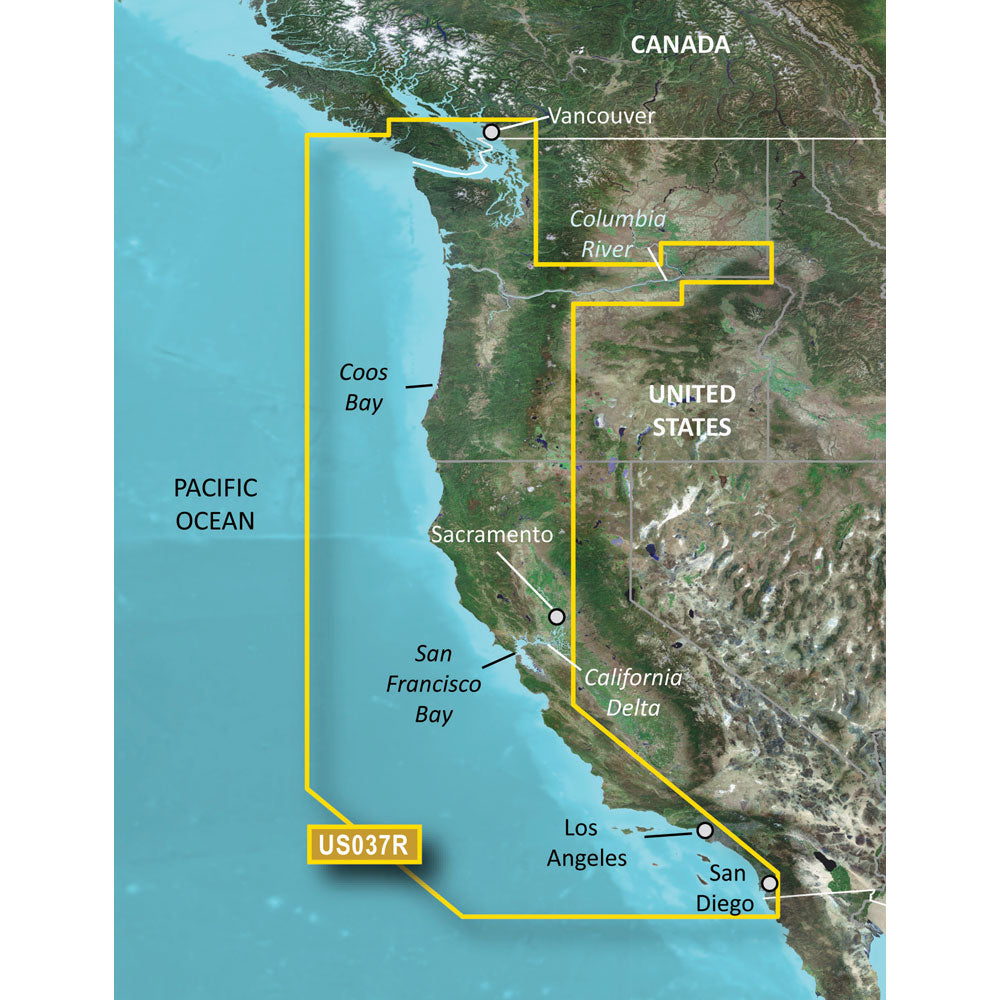 Garmin BlueChart g3 Vision HD - VUS037R - Vancouver - San Diego - microSD/SD [010-C1003-00] - First Stop Marine