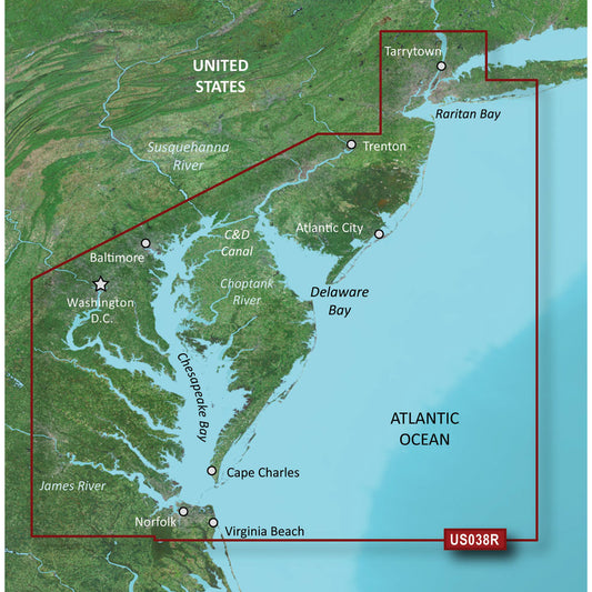 Garmin BlueChart g3 Vision HD - VUS038R - New York - Chesapeake - microSD/SD [010-C1004-00] - First Stop Marine