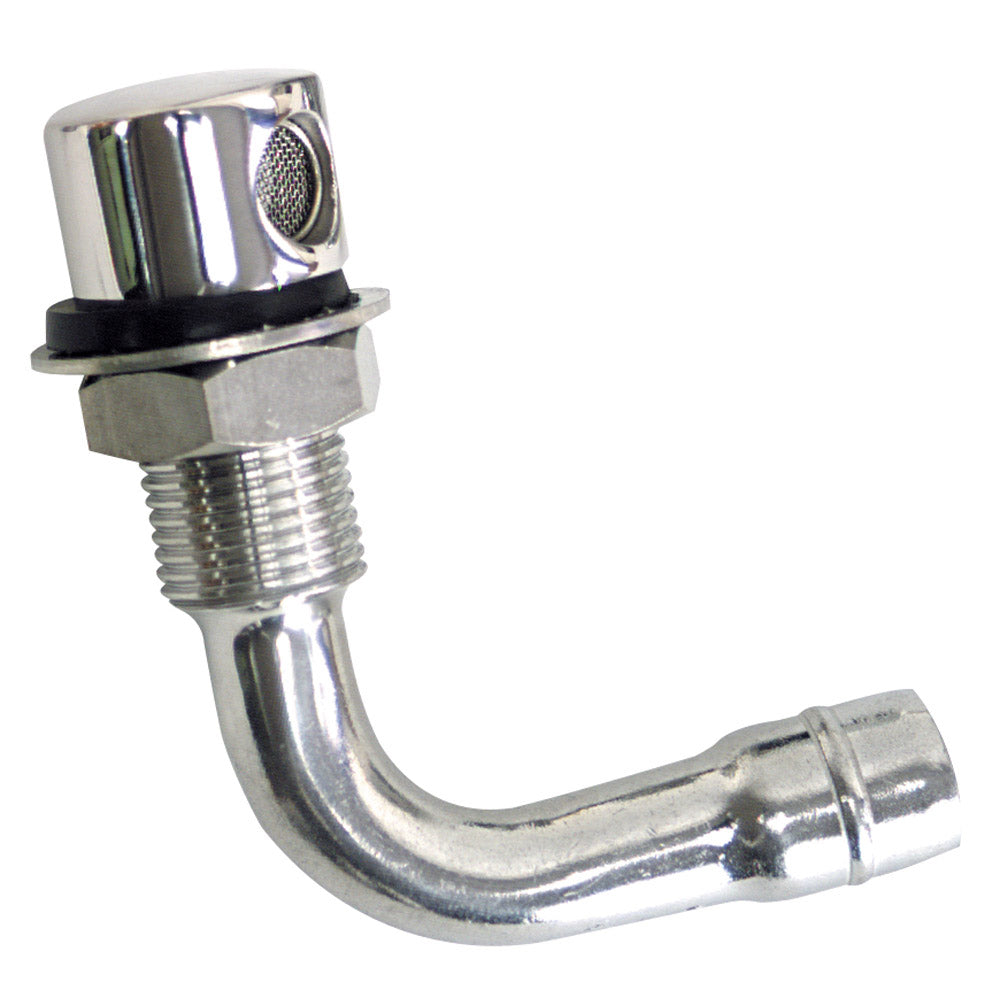 Whitecap Fuel Vent - Round Head, 90 Degree, 5/8" Hose [6023C] - First Stop Marine