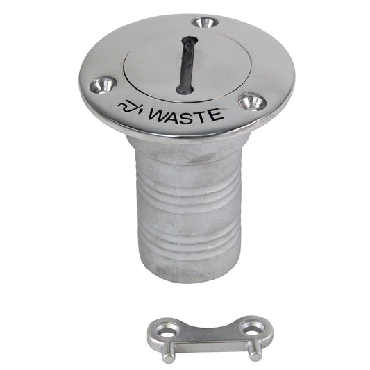 Whitecap Hose Deck Fill - 1-1/2" Hose Waste [6126C] - First Stop Marine