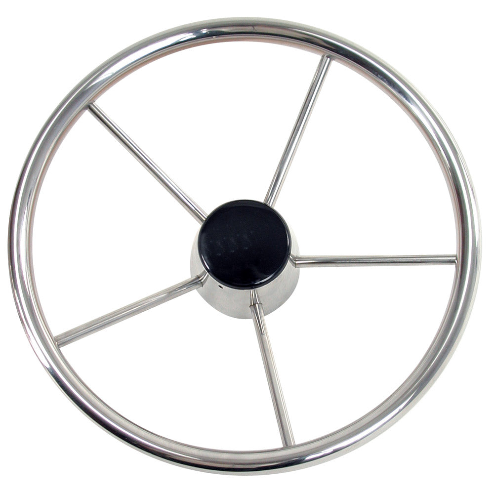 Whitecap Destroyer Steering Wheel - 15" Diameter [S-9002B] - First Stop Marine