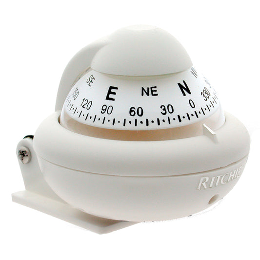 Ritchie X-10W-M RitchieSport Compass - Bracket Mount - White [X-10W-M] - First Stop Marine