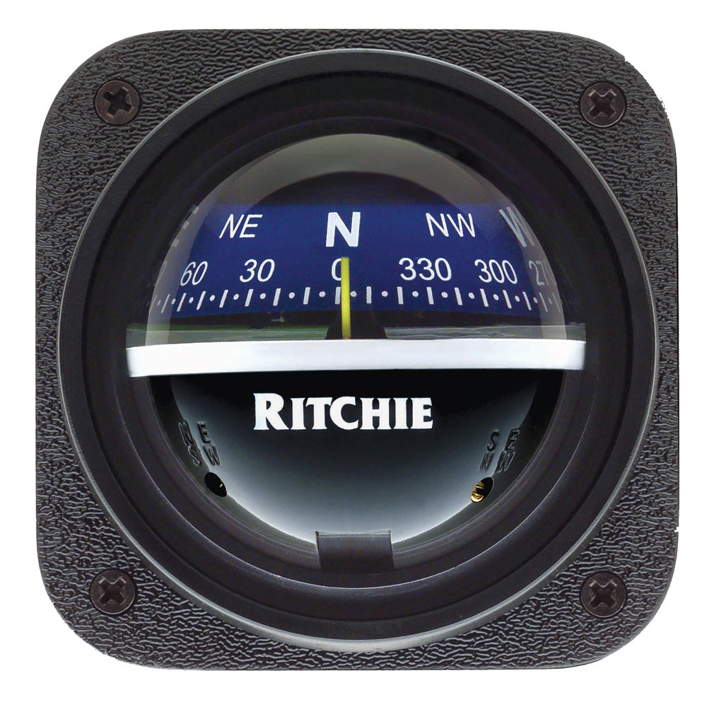 Ritchie V-537B Explorer Compass - Bulkhead Mount - Blue Dial [V-537B] - First Stop Marine