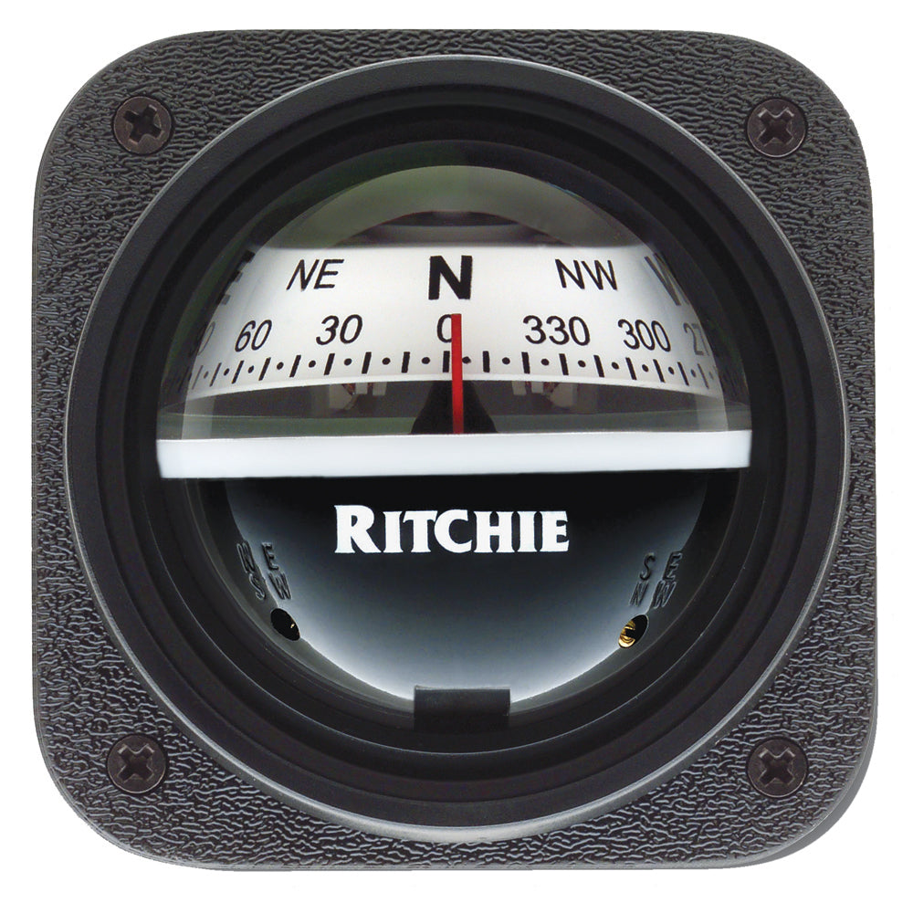 Ritchie V-537W Explorer Compass - Bulkhead Mount - White Dial [V-537W] - First Stop Marine