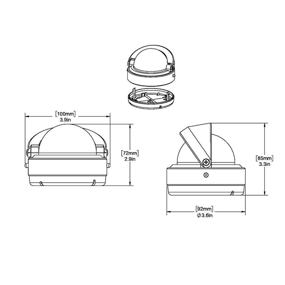 Ritchie S-53W Explorer Compass - Surface Mount - White [S-53W] - First Stop Marine