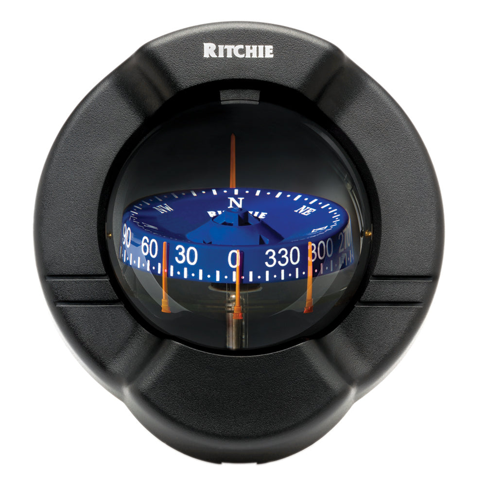 Ritchie SS-PR2 SuperSport Compass - Dash Mount - Black [SS-PR2] - First Stop Marine