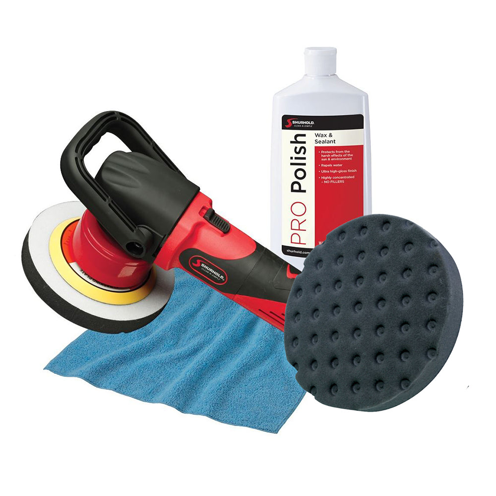 Shurhold Dual Action Polisher Start Kit w/Pro Polish, Pad & MicroFiber Towel [3101] - First Stop Marine