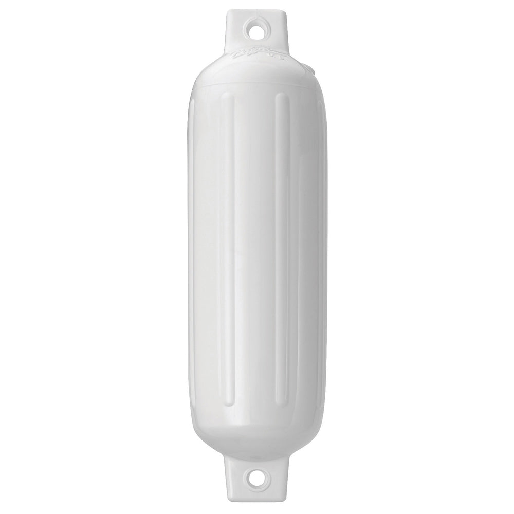 Polyform G-1 Twin Eye Fender 3.5" x 12.8" - White [G-1-WHITE] - First Stop Marine
