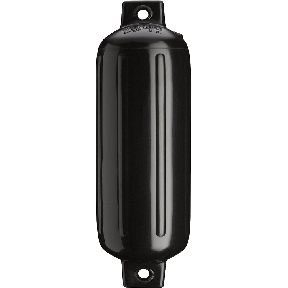 Polyform G-4 Twin Eye Fender 6.5" x 22" - Black [G-4-BLACKWO] - First Stop Marine