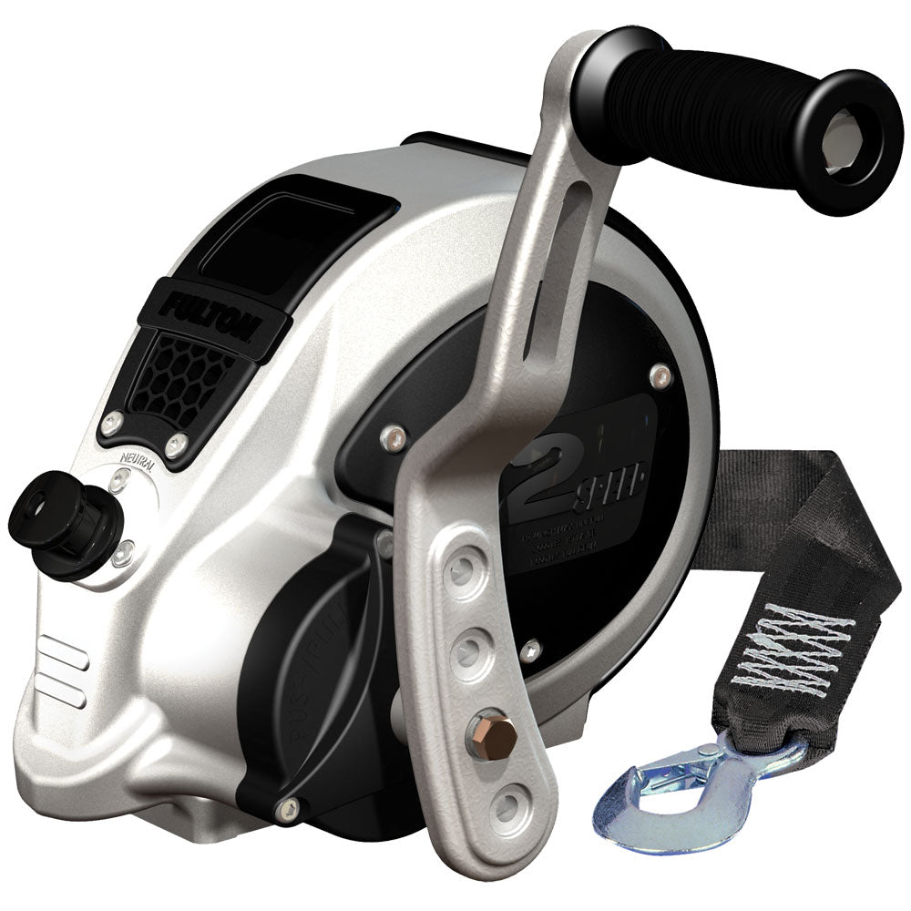 Fulton F2 Trailer Winch 3,200 lbs. - 2-Speed w/Strap [FW32000101] - First Stop Marine