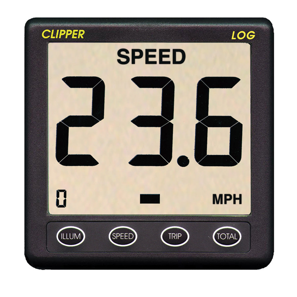 Clipper Speed Log Instrument w/Transducer & Cover [CL-S] - First Stop Marine
