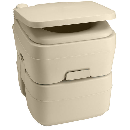 Dometic 965 MSD Portable Toilet w/Mounting Brackets - 5 Gallon - Parchment [311196502] - First Stop Marine