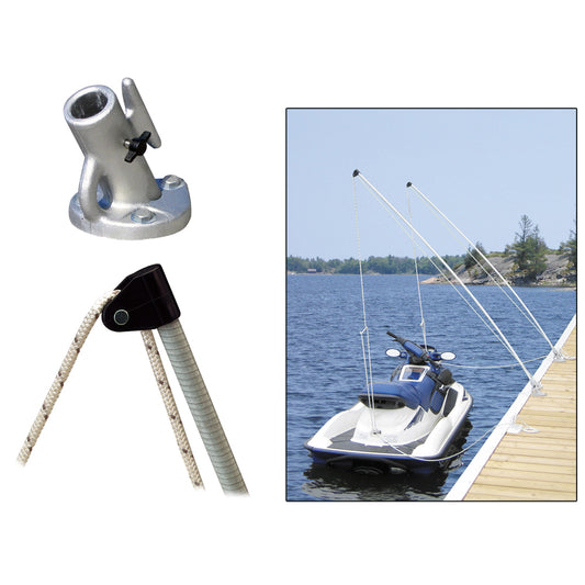 Dock Edge Economy Mooring Whips 8ft 2000 LBS up to 18ft [3100-F] - First Stop Marine